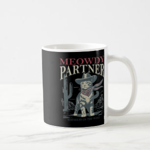 Meowdy Partner Whiskers in het Pet van de Windkat  Koffiemok