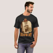 Meowdy Texan Cat Cowboy Sheriff Personalized T-shirt (Voorkant volledig)