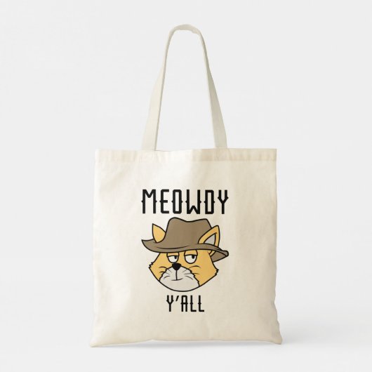 Meowdy Y'all Tote Bag (Achterkant)