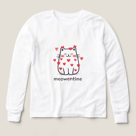 Meowentine Cat Design – Cute Valentine’s Day Love  (Voorkant)