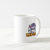 Meowfia Drôle Gangster Burmese Chat Mug (Devant droit)