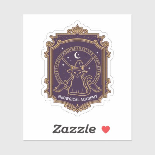 Meowgical Academy - Heksenkattenschool Sticker (Vel)