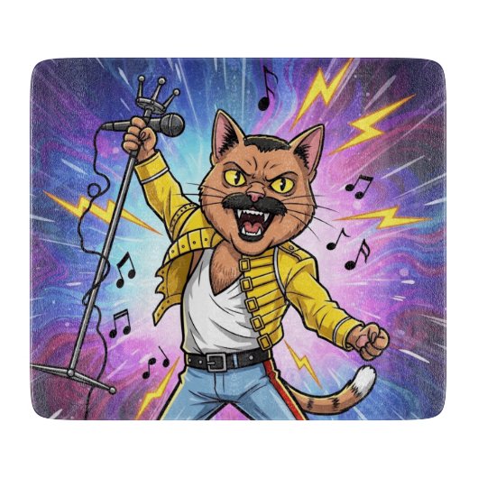 Meowhemian Rhapsody Snijplank (Voorkant)