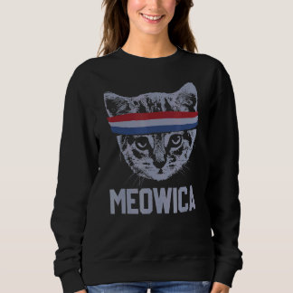 Meowica 4 juli Pawtriotic Kat Merica Cat Us Fl. Trui