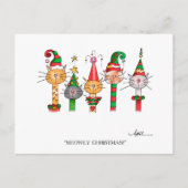MEOWLY NOËL ! Carte postale (Devant)