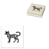 Meowmala Kamala Kinderloze Cat Lady Harris Rubberstempel (Gestempeld)