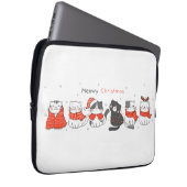 Meowmy Kerstmis! Electronics Bag Laptop Sleeve (Voorkant Rechts)