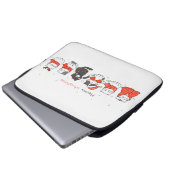 Meowmy Kerstmis! Electronics Bag Laptop Sleeve (Voorkant onderkant)