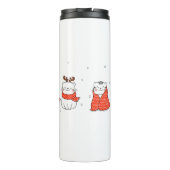 Meowmy Kerstmis! Thermische getumbler Thermosbeker (Achterkant)