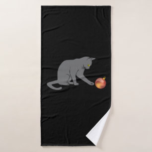 Meowny Christmas Funny Grey Chat