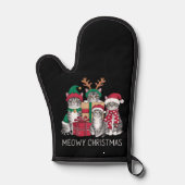 Meowny Noël Chat Noël Xmas Funny Chats Amoureux (Recto)