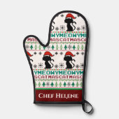 Meowo Catmas Noël Père Noël Chat laide Sweater (Recto)