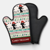 Meowo Catmas Noël Père Noël Chat laide Sweater (Recto/Verso)