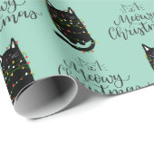 Meowry kerst cadeaupapier (Rol Hoek)