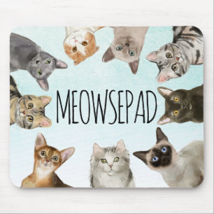 Meowsepad   Funny Cat Lover Muismat