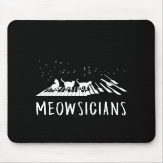 Meowsicians Music Cat Kitten Piano Pianist Gift Muismat