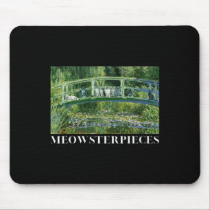 Meowsterpieces Antiek olieverfschilderij Funny Cat Muismat