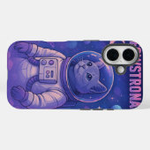Meowstronaut mignon coque iphone - Drôle Space Cha (Verso (horizontal))