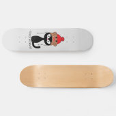 Meowt Black Cat met Sock Monkey-Pet controleren Skateboard (Horizontaal)