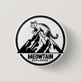 Meowtain Explorer Ronde Button 3,2 Cm