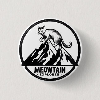 Meowtain Explorer Ronde Button 3,2 Cm