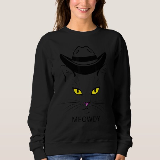 Meowtdy cat sarcastic meow and howdy meme trui (Voorkant)