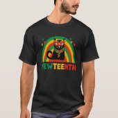 Meowtetiende Juneteenth Cat Eigenaar T-shirt (Voorkant)