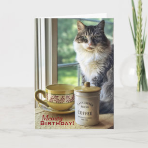 Meowvelous je verjaardag Kaart