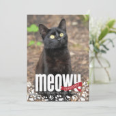 Meowy Carte photo de Noël (Debout devant)