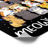 Meowy Catmas Cat Christmas Tree Merry Catmas Boys Poster (Hoek)