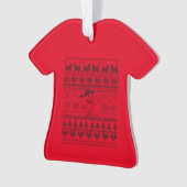 Meowy Catmas Chat Doux Laide T-Shirt Ornement (devant)