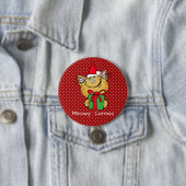 Meowy Catmas grote 3-inch Button met ronde binnenz (In situ)