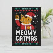 Meowy Catmas Kaart (Staand voorkant)