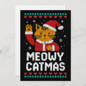 Meowy Catmas Kaart (Voorkant / Achterkant)