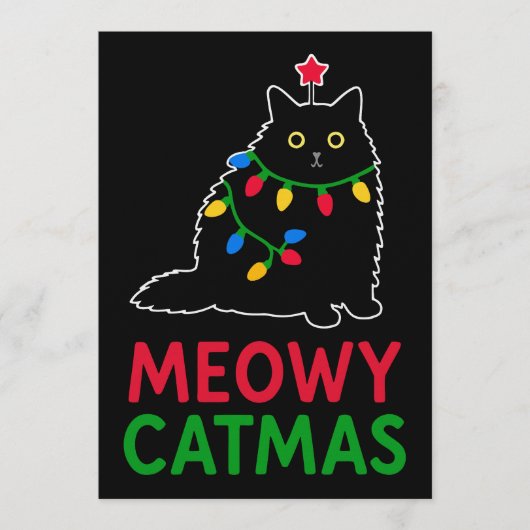 Meowy Catmas Kaart (Voorkant)