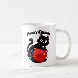Meowy Catmas - Kat met Kerst ornament Koffiemok