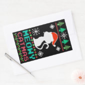 Meowy Catmas kerstkerstkerstkerstkerstkerstkerstke Rechthoekige Sticker (Envelop)