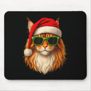Meowy Catmas Kerstman Hoed Maine Coon Kat Kerstmis Muismat
