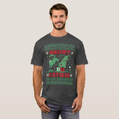 Meowy Catmas Kerstmis T-shirt (Voorkant volledig)