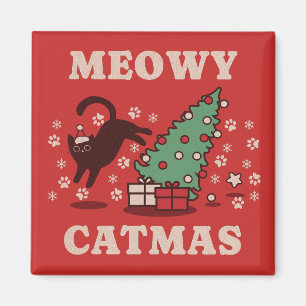 Meowy Catmas Magneet