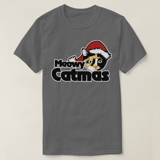 Meowy Catmas T-shirt (Design voorkant)