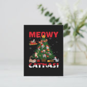 Meowy Chirstmas Informatiekaartje (Staand voorkant)