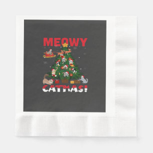Meowy Chirstmas Servet