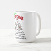 Meowy Christmas Cat – Cute Holiday Cat Lovers Mug (Devant droit)