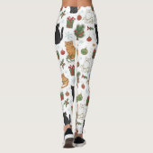 Meowy Christmas Cat Leggings - Gift For Cat Mom (Dos)