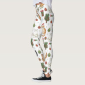 Meowy Christmas Cat Leggings - Gift For Cat Mom (Gauche)