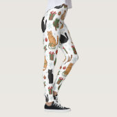 Meowy Christmas Cat Leggings - Gift For Cat Mom (Droite)