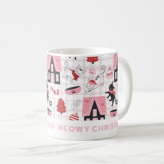 Meowy Christmas Cat Mok (Voorkant rechts)