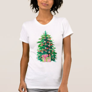 Meowy Christmas Cat Mom Shirt - Funny Tree T-shirt