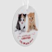 Meowy Christmas Cat Photo Names Rouge (devant)